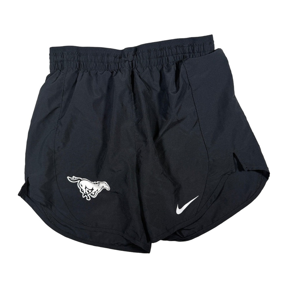 Nike Dri-FIT Running Shorts Black Horse Logo Athletic Gym Workout Womens XS